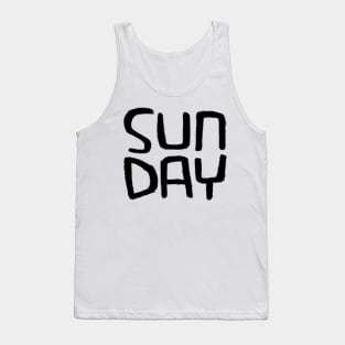 Sun Day, Days of The Week: Sunny Day, Sunday Tank Top